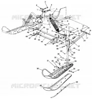 SOSPENSIONI ANTERIORI and SCIARE XLT RMK 0960956, XLT SKS 0960556 and EUROPEAN XLT (4931813181B001)