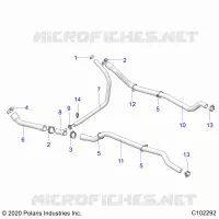 ENGINE, SISTEMA DI RAFFREDDAMENTO, HOSES