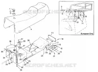 SEDILE   SERBATOIO DI GAS CLASSIC TOURING 0963365 and EUROPEAN CLASSIC TOURING E963 (4933623362A009)