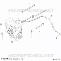 TRASMISSIONE, GEARCASE MOUNTING, REAR