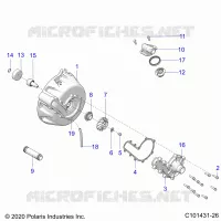 ENGINE, SISTEMA DI RAFFREDDAMENTO AND WATER PUMP