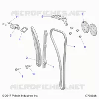 CAM CATENA AND TENSIONER