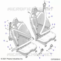 SEDE BELT MOUNTING, REAR, STANDARD