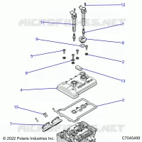 ENGINE, THROTTLE BODY AND VALVOLA COPERTURA