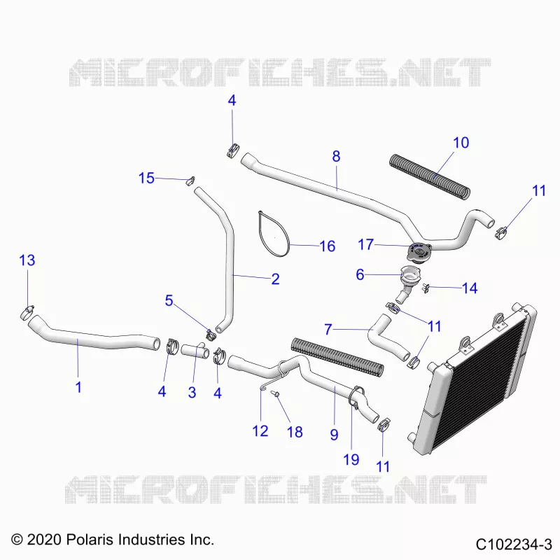 ENGINE, SISTEMA DI RAFFREDDAMENTO, HOSES