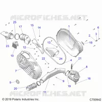TRASMISSIONE, CLUTCH COVER AND DUCTING