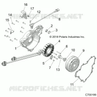 ENGINE, STATOR AND VOLANO
