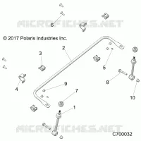 SUSPENSION, FRONT BARRA DI STABILIZZAZIONE