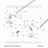 CHASSIS, PROTEZIONE FRIZIONE, FOOTRESTS, TUNNEL GRIPS