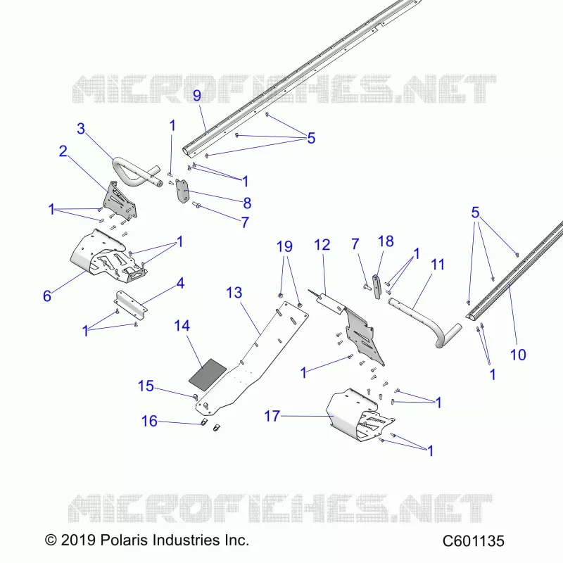 CHASSIS, PROTEZIONE FRIZIONE, FOOTRESTS, TUNNEL GRIPS