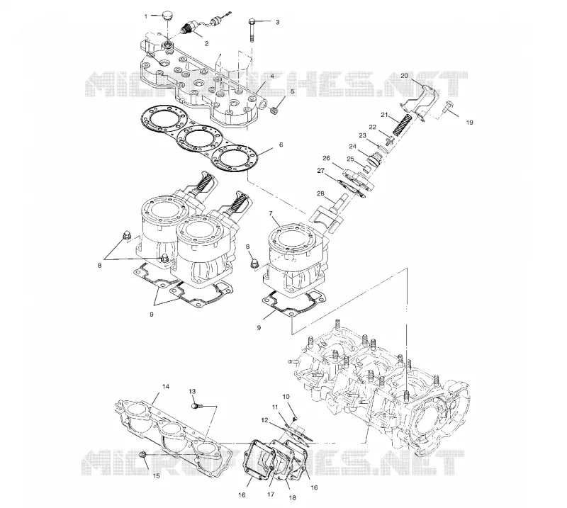 CYLINDER, HEAD   SCARICO VALVOLE