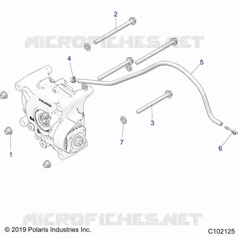 TRASMISSIONE, GEARCASE MOUNTING, REAR