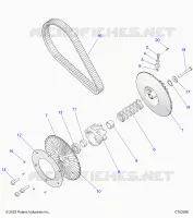 TRASMISSIONE, SECONDARY CLUTCH/BELT