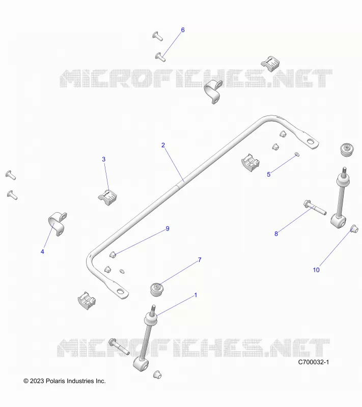 SUSPENSION, FRONT BARRA DI STABILIZZAZIONE
