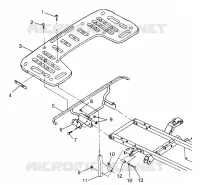 POSTERIORE MONTAGGIO RACK  XPLORER 500 W97CD50A (4941354135A009)