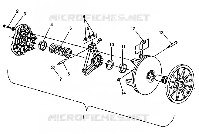 TRASMISSIONE FRIZIONE ASSEMBLY LITE GT 0943133 and STARLITE GT 0943127 (49250125010021)