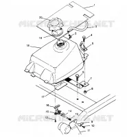 MONTAGGIO SERBATOIO CARBURANTE 2X4 300 W957530 (4930053005A012)