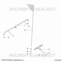 PARAURTI, REAR, FLAG, AND PASS HANDLE