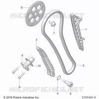 CAM CATENA AND TENSIONER