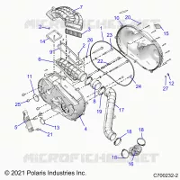 TRASMISSIONE, CLUTCH COVER AND DUCTING