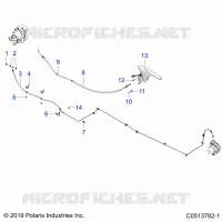 FRENO POSTERIORE BRAKE LINE AND PARK BRAKE