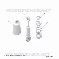 SUSPENSION, SHOCK ANTERIORE TRACK (7045511)