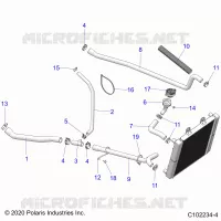 ENGINE, SISTEMA DI RAFFREDDAMENTO, HOSES