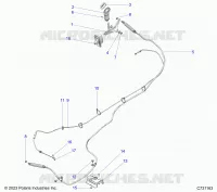 TRASMISSIONE, GEAR SELECTOR AND THROTTLE CABLE