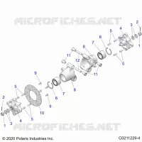 SOSPENSIONE POSTERIORE HUBS, CARRIER AND BRAKE DISC