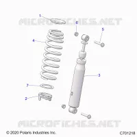 SUSPENSION, SHOCK ANTERIORE MOUNTING