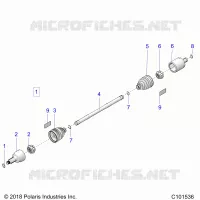 DRIVE TRAIN, TRANSMISSIONE ANTERIORE SHAFT