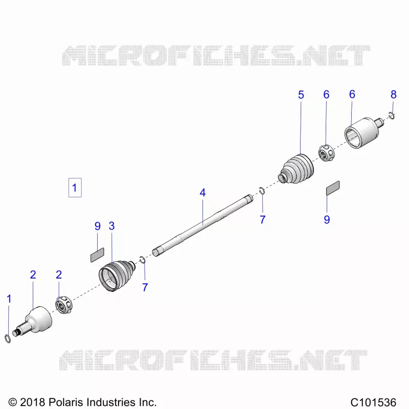 DRIVE TRAIN, TRANSMISSIONE ANTERIORE SHAFT