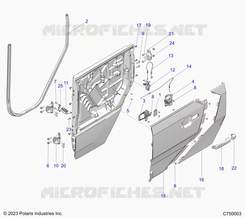 PORTE ASSEMBLY, REAR