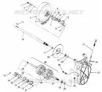 TRASMISSIONE ASSEMBLY 500 CARB 0952764 (4929192919B008)