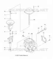MOTORE, CARBURATORE, UPPER