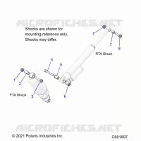 SUSPENSION, SHOCK MONTAGGIO, REAR SUSP.