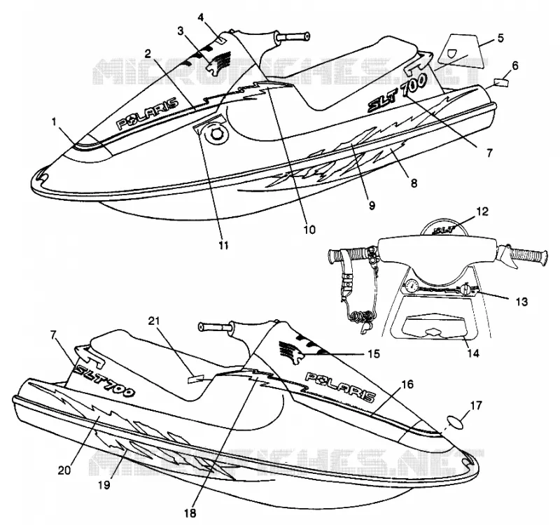 DECALS SLT 700 B974572 (4941124112A007)