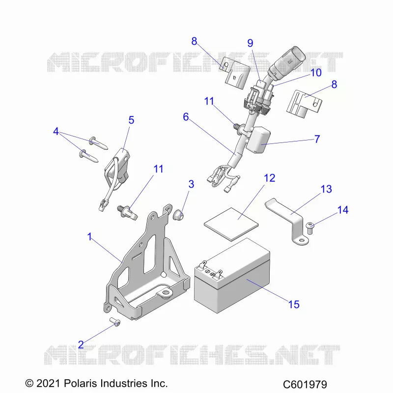 ELETTRICO, BATTERY, MANUAL START POWER UP COMPONENTS