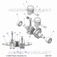 ENGINE, PISTON AND ALBERO MOTORE