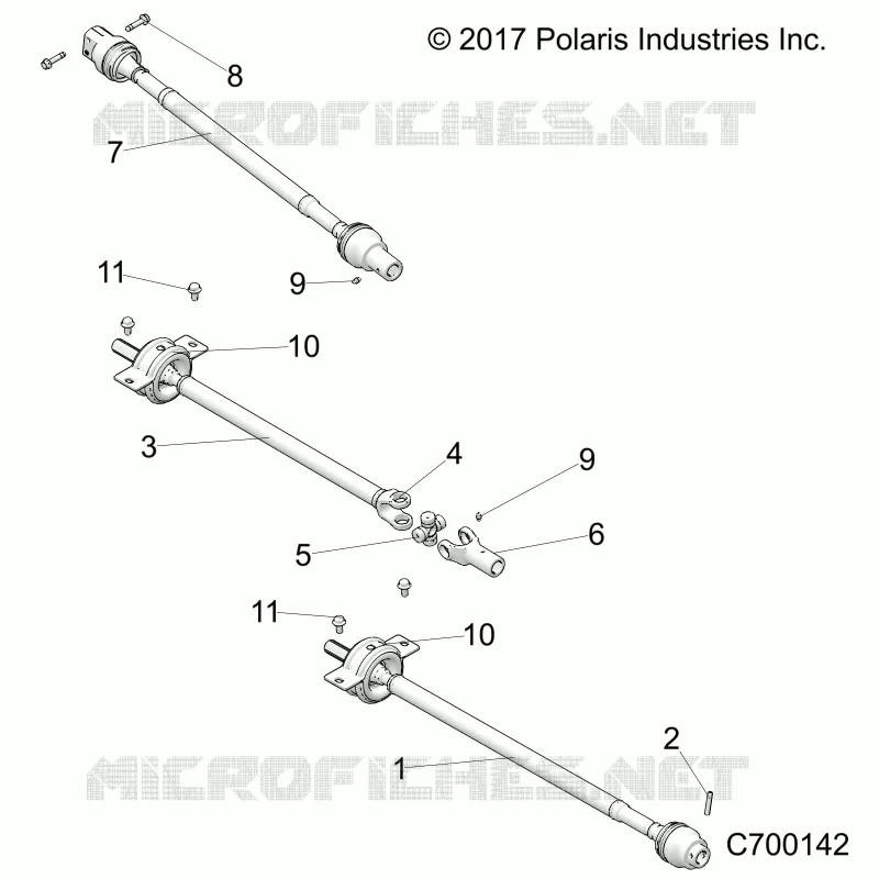 TRASMISSIONE, FRONT, MID, REAR PROP SHAFT