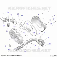 TRASMISSIONE, CLUTCH COVER AND DUCTING