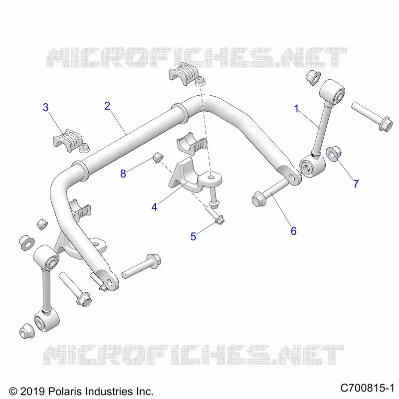 SUSPENSION, FRONT BARRA DI STABILIZZAZIONE