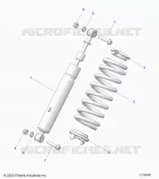 SUSPENSION, REAR SHOCK MONTAGGIO