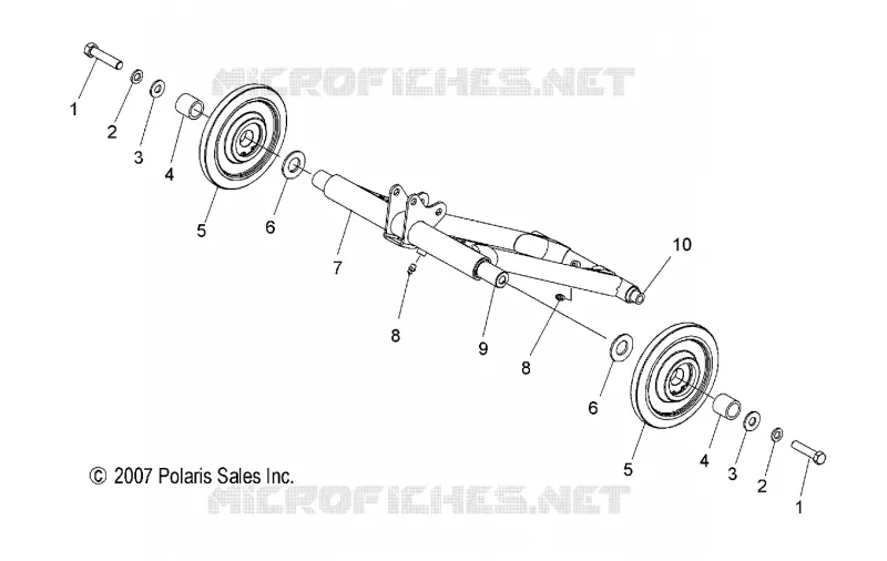 SUSPENSION, POSTERIORE COPPIA ARM