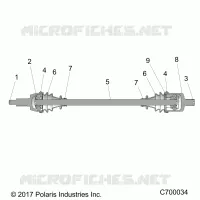 TRASMISSIONE, FRONT HALF SHAFT