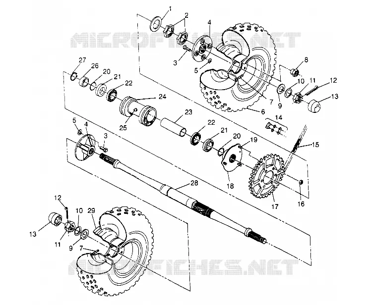 TRAZIONE POSTERIORE MONTAGGIO Sportsman 4x4 W948040 (4926842684C005)
