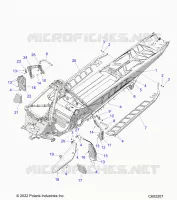 CHASSIS, PROTEZIONE FRIZIONE, FOOTRESTS, AND RUNNING BOARDS