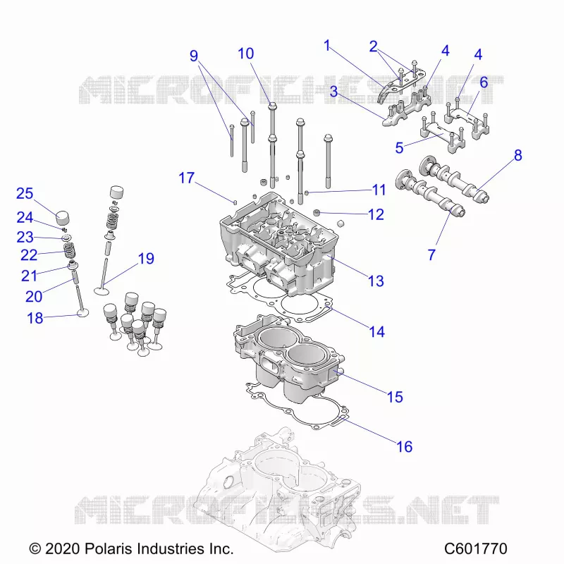 ENGINE, CYLINDER/TESTA CILINDRO ASM.