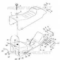 SEDILE   SERBATOIO DI GAS 700 XC 0981766 and EUROPEAN 700 XC E981766 (4944154415A006)