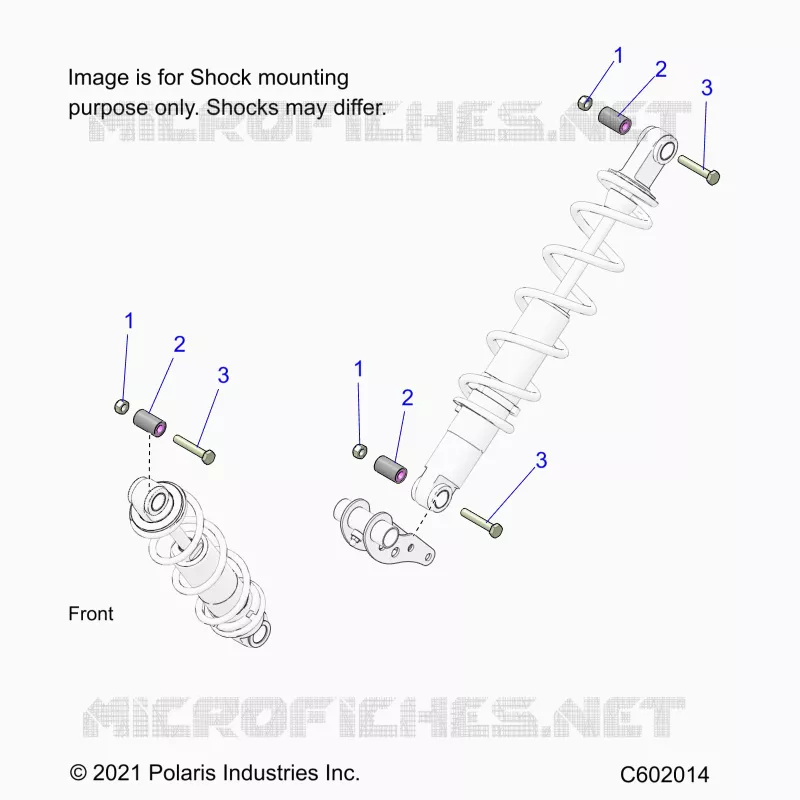 SUSPENSION, SHOCK MONTAGGIO, REAR SUSP.